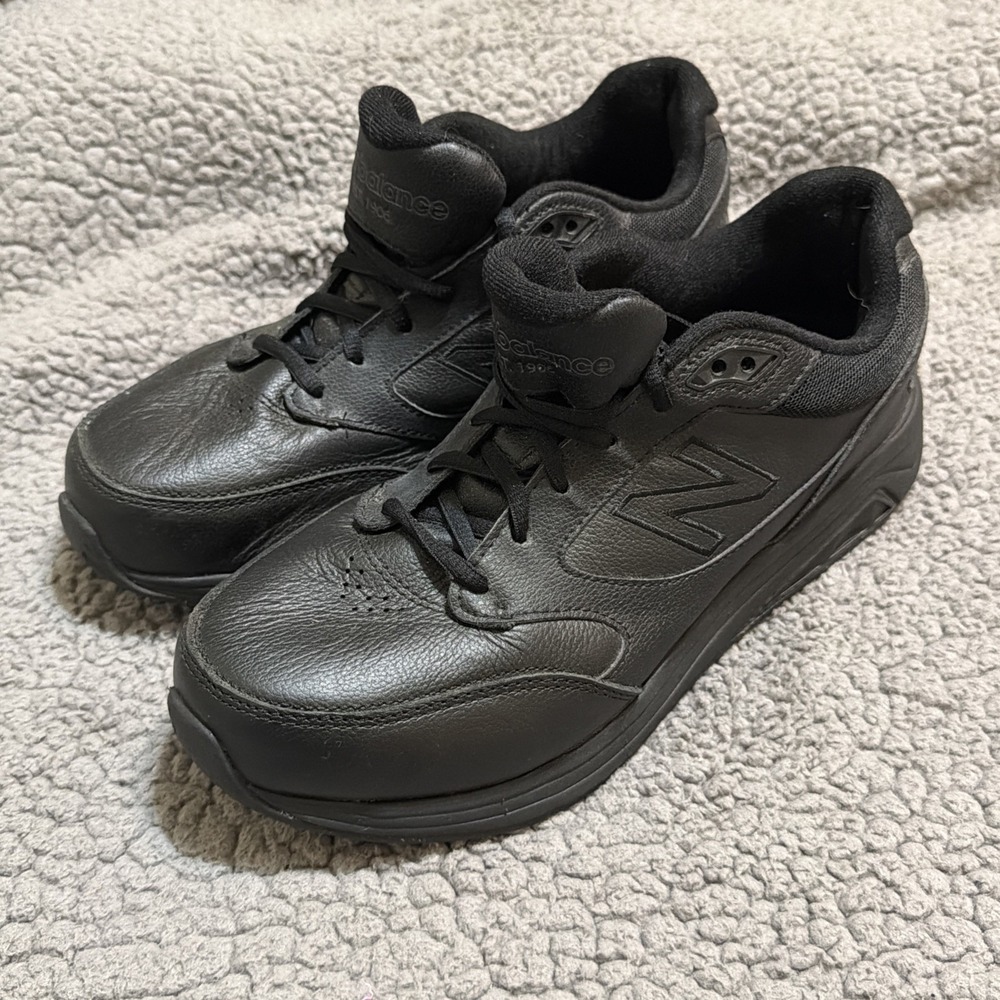 New Balance 928v3 Mens Sz 8 4E Wide Black Leather Walking Shoes MW928BK3